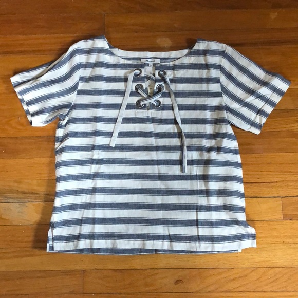 📦 🚚 EVERYTHING MUST GO! NWT Madewell Tie Top | Sz S - Picture 2 of 7